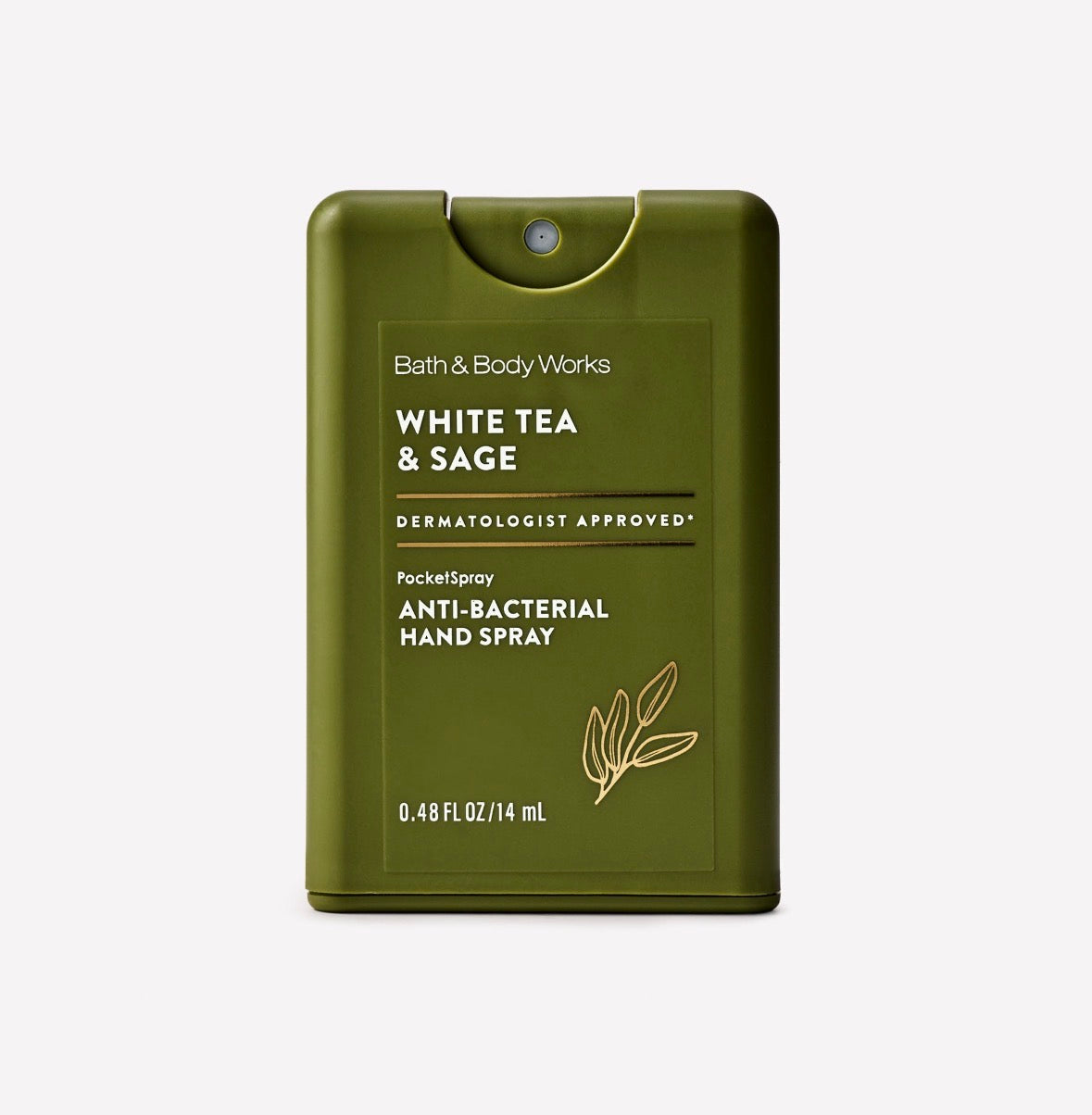 🌿 Bath & Body Works White Tea & Sage PocketSpray – Antibacterial 14 ml