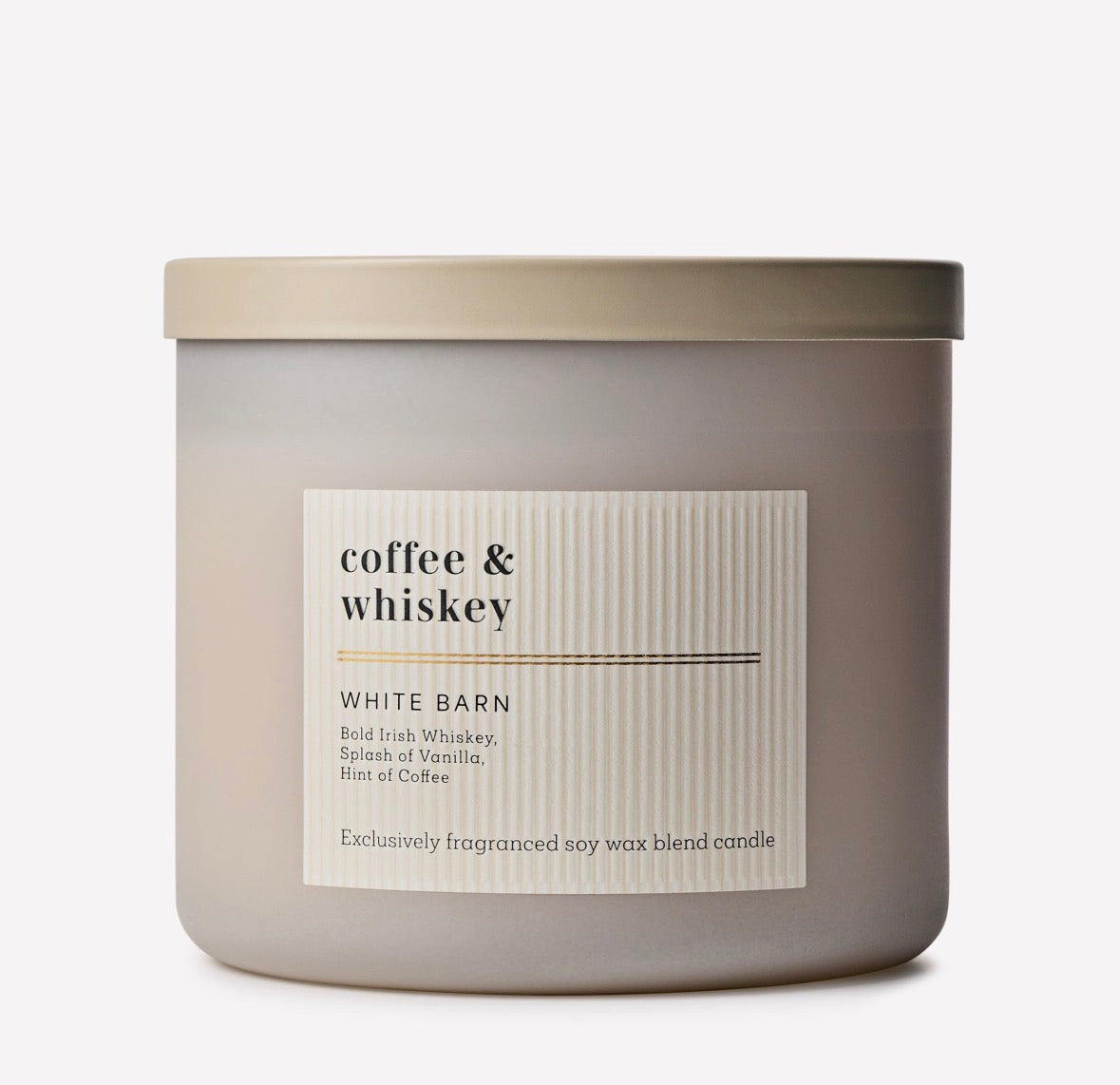 Vela Coffee & Whiskey 3 Mechas Bath & Body Works White Barn – 14.5 oz / 411 g