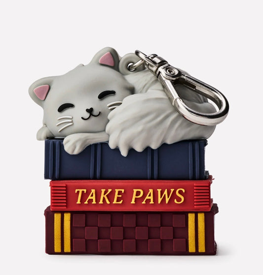 🐱 Bath & Body Works Cat on Books PocketBac Holder – Porta Gel “Take Paws”