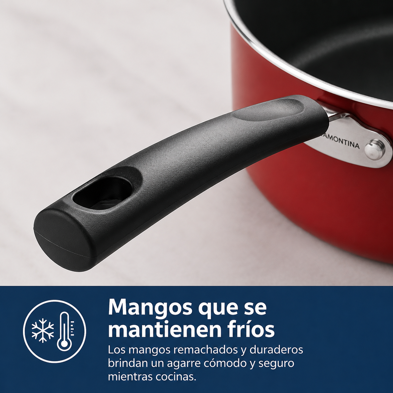 Juego de utensilios de cocina antiadherentes Tramontina Primaware de 18 piezas, rojo
