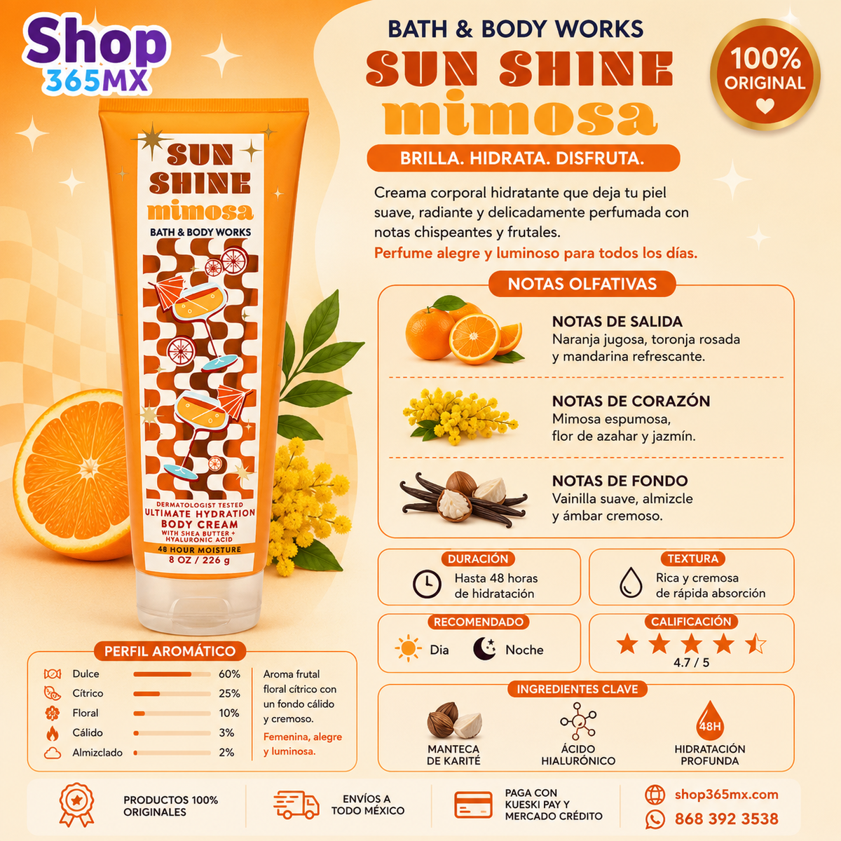Sunshine Mimosa Body Cream – Bath & Body Works