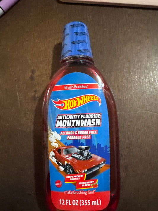 BrushBuddies Anticavity Fluoride Mounthwash Hotwheels