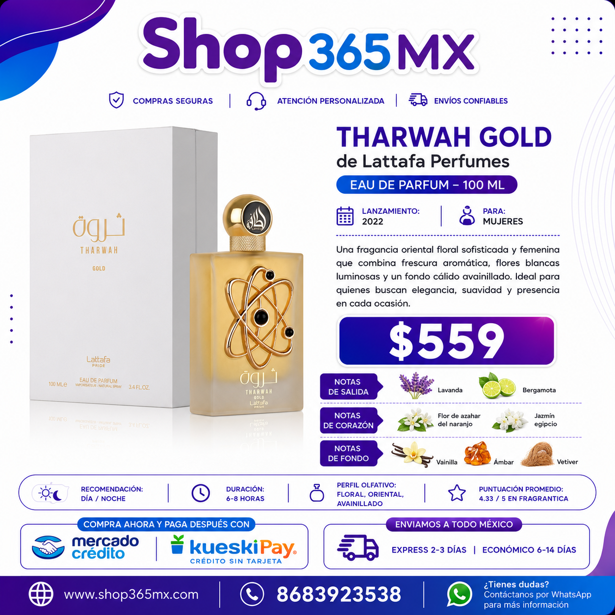 LATTAFA Tharwah Gold EDP M 100ML