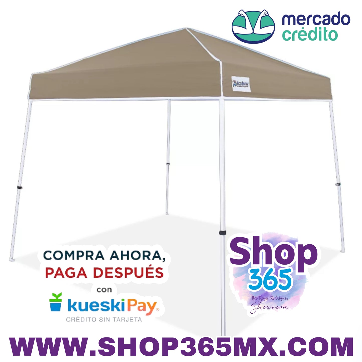 El toldo con patas inclinadas Easy Shade de 3 m x 3 m de Academy Sports + Outdoors