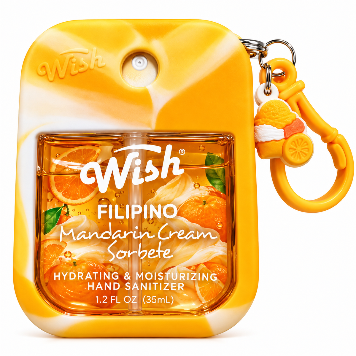 Sanitizante de Manos Wish Filipino Mandarin Cream Sorbete – 35 ml 🍊🍦