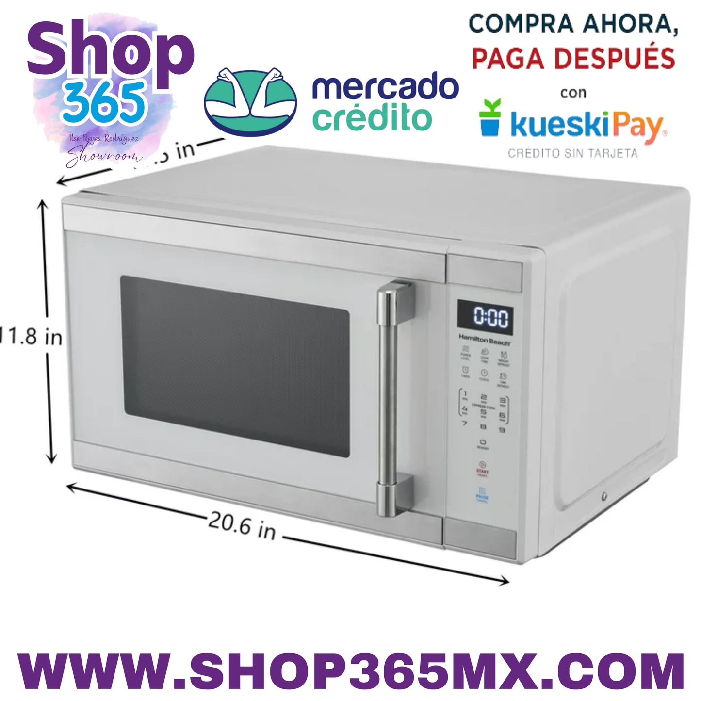 Hamilton Beach 1.1 MWO BSS Horno de microondas Blanco