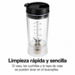 Hamilton Beach Licuadora Personal con Tapa de Viaje a Prueba de Fugas, Jarra de 14 oz, Color Negro, 51190F