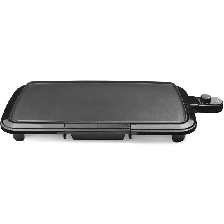 Mainstays Plancha negra de 20" apta para lavavajillas con control de temperatura ajustable