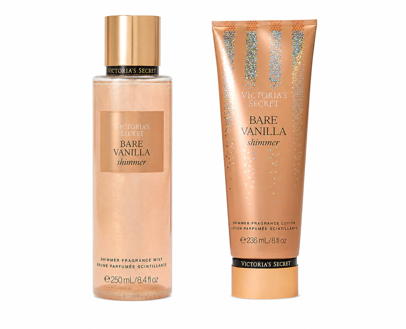 Set Victoria’s Secret Bare Vanilla Shimmer – Vainilla Cremosa con Brillo Radiante