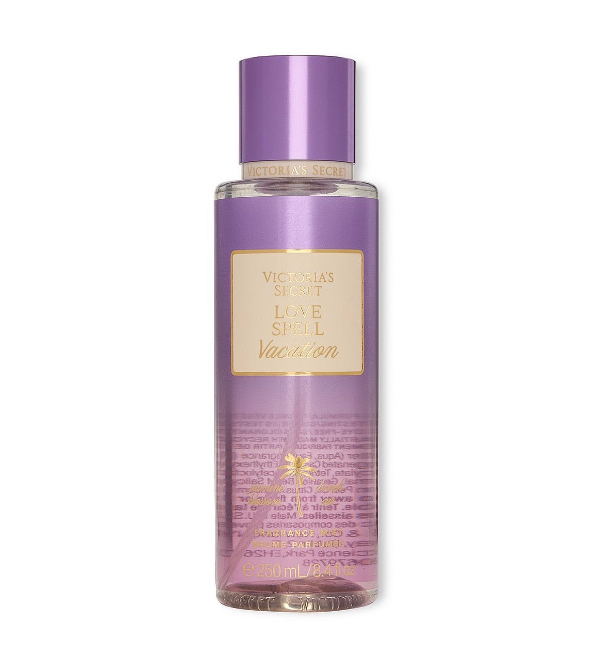 Victoria’s Secret Love Spell Vacation Fragrance Mist 250 ml | Mandarina, Plumeria y Sal Marina