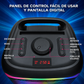 OKKO Altavoz Bluetooth Portátil Sonic Bass V4: Altavoz Inalámbrico para Fiestas con Graves Profundos, Altavoz Karaoke con Puerto para Micrófono, Luces LED, Altavoz Recargable Portátil para Exteriores