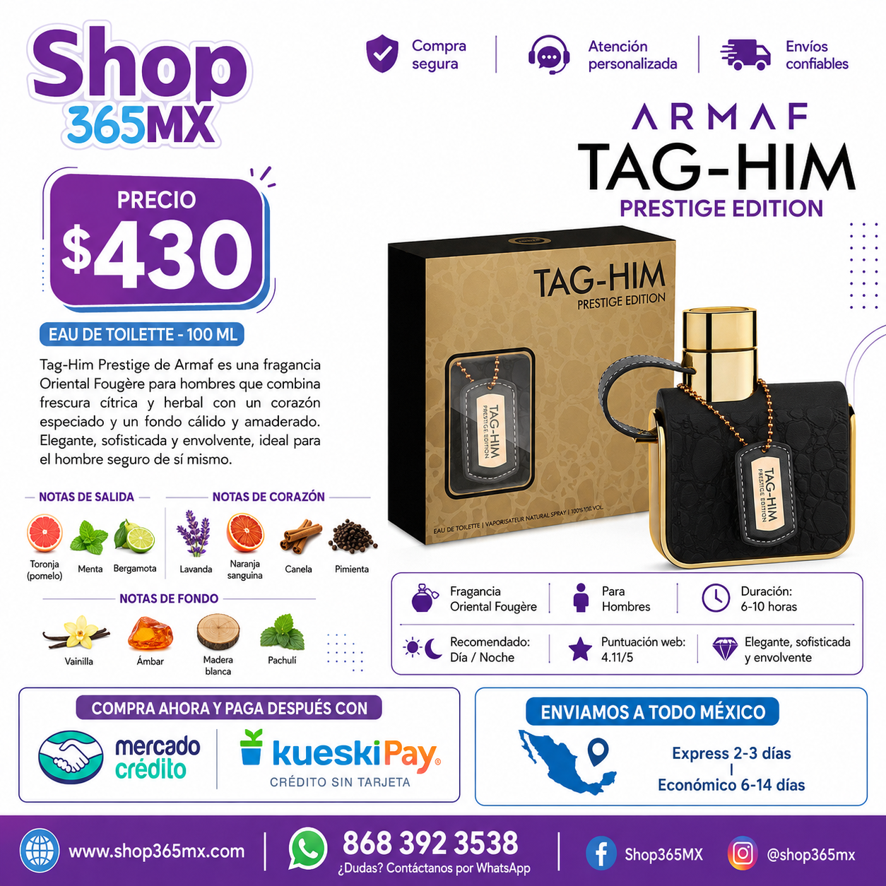 ARMAF TAG HIM PRESTIGE H EDP 100ML