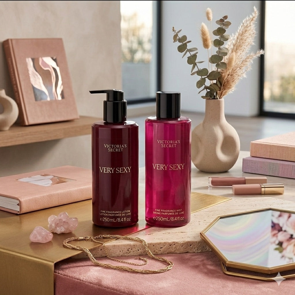Victorias Secret Very Sexy Fine Fragancia Mist + Body Lotion