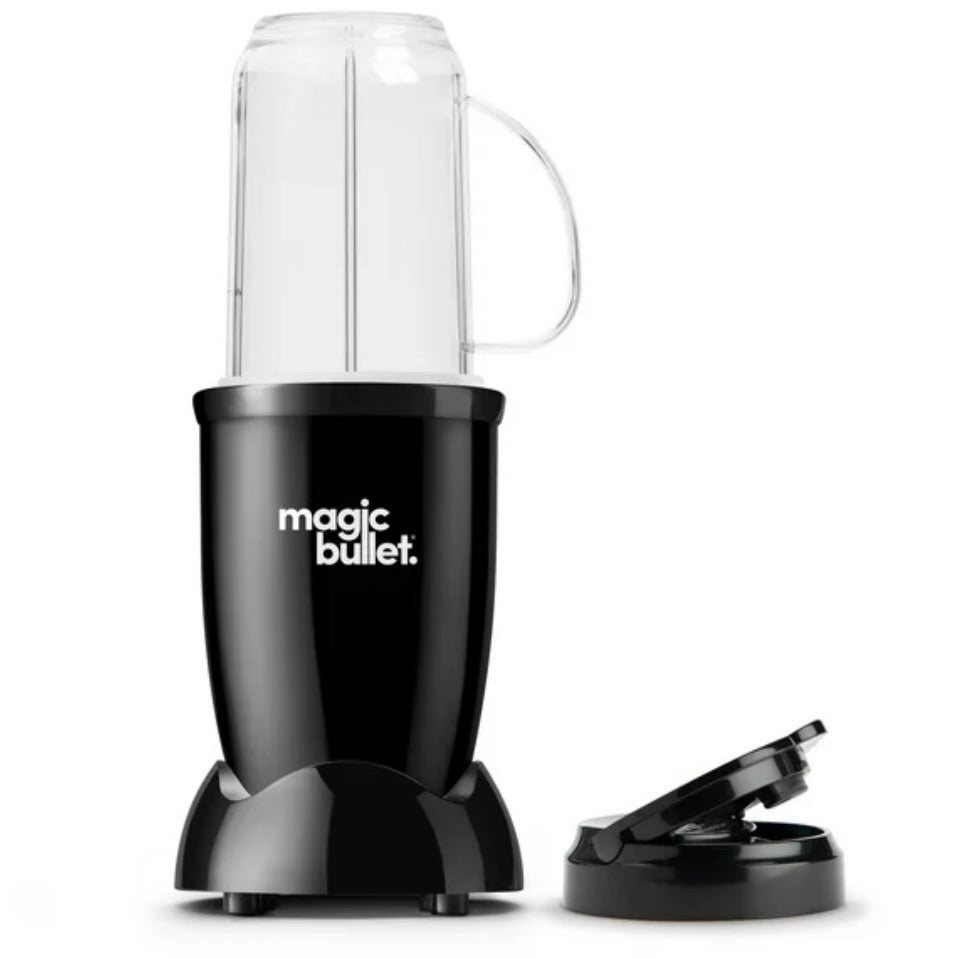 MagicBull3t Mini 14 oz Batidora personal compacta plateada/negra