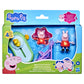 Peppa Pig Juguetes Peppa y Evie's Park Juego Divertido con 2 Figuras, Juguetes Preescolares, 3+