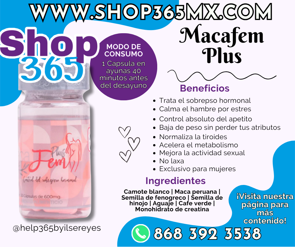 Duo Macafem Plus y Cápsula Rosa