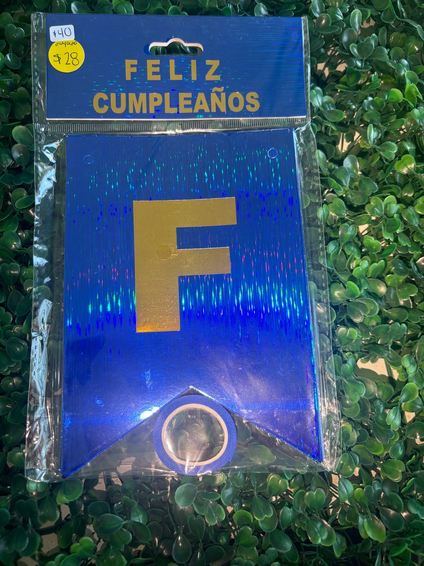 Letrero FELIZ CUMPLEAÑOS