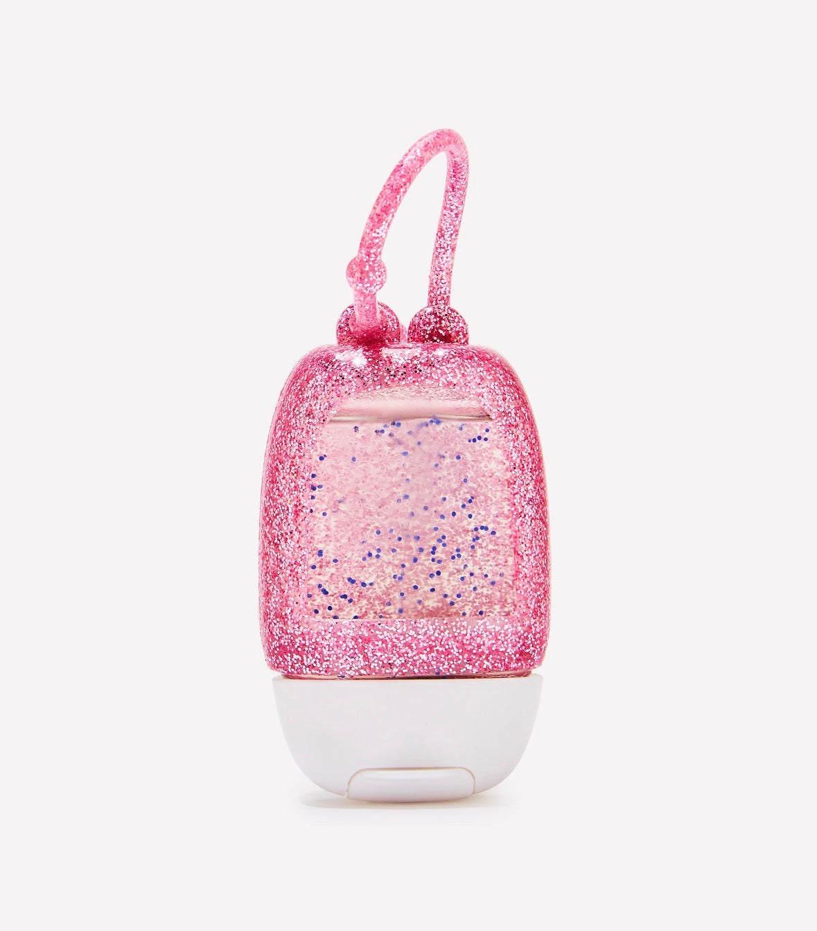 Bath & Body Works Porta PocketBac Rosa con Glitter – Holder para Gel Antibacterial ✨💗