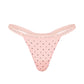 Victoria’s Secret Logo Waist Thong Rosa con Mini Corazones – Tanga Mujer