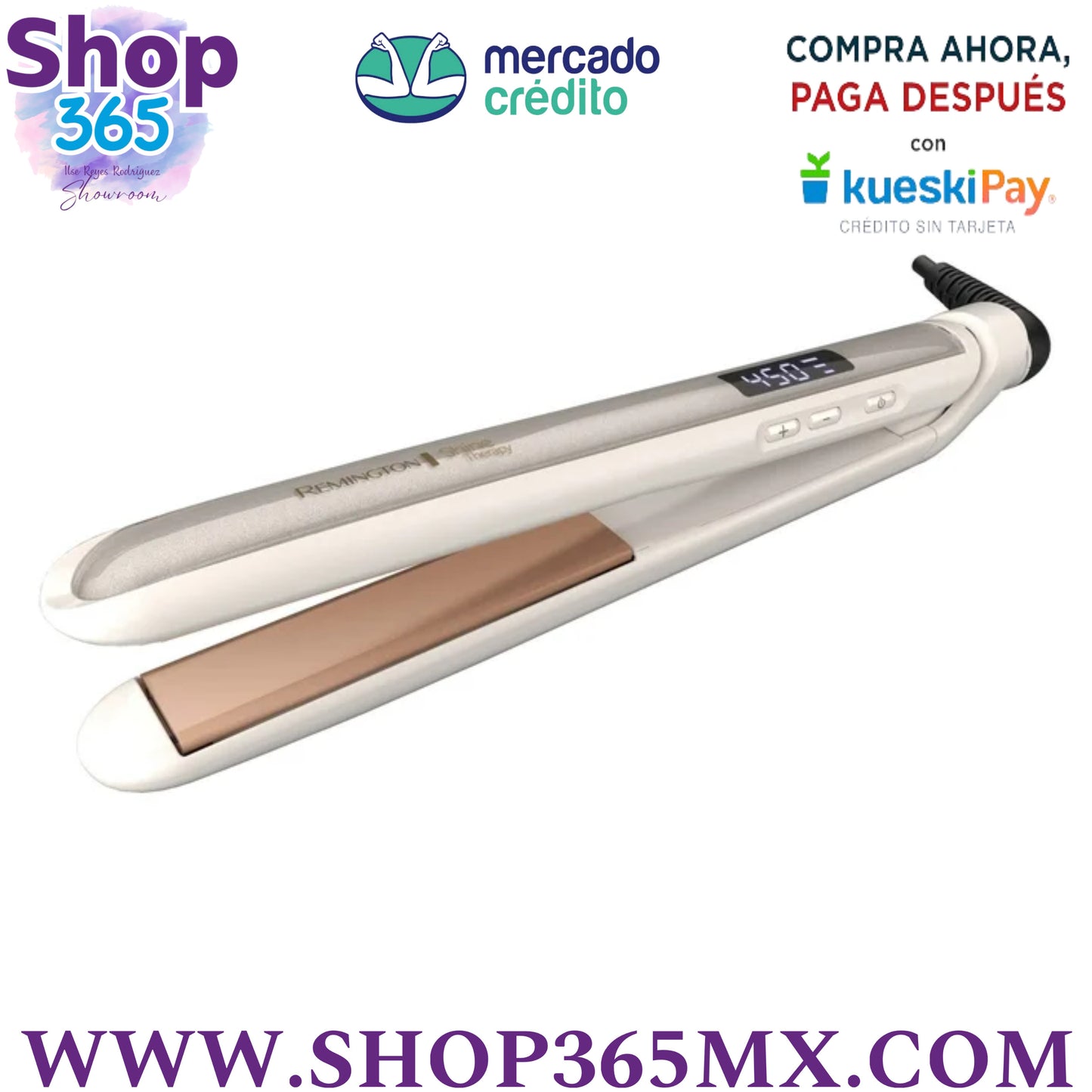 REMINGTON SHINE THERAPY Plancha/plancha de 1 Pulgada con Infusión de Aceite de Argán y Queratina, S9511