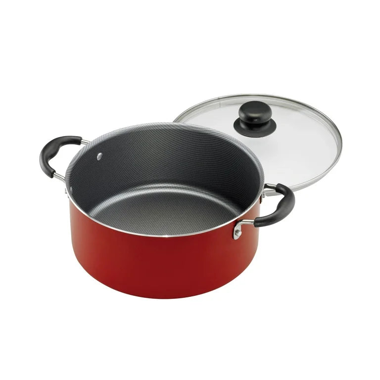 Juego de utensilios de cocina antiadherentes Tramontina Primaware de 18 piezas, rojo