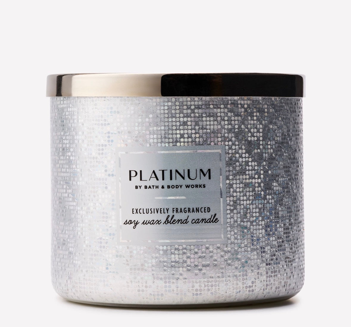 Bath & Body Works Platinum 3-Wick Candle 411 g | Vela Aromática 3 Mechas