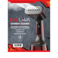 CHI LAVA Plato de Cerámica Vaporizador de Ropa para Ropa con Cepillo de Tela, 2 Modos de Vapor, 1600 Vatios, Rojo