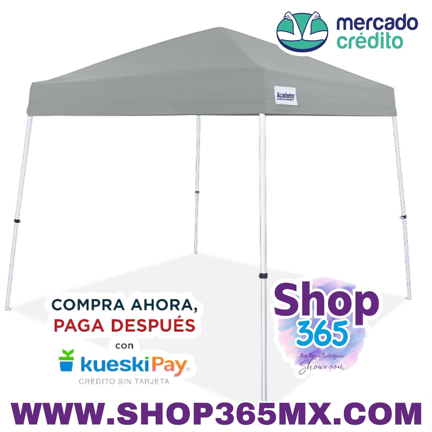 El toldo con patas inclinadas Easy Shade de 3 m x 3 m de Academy Sports + Outdoors