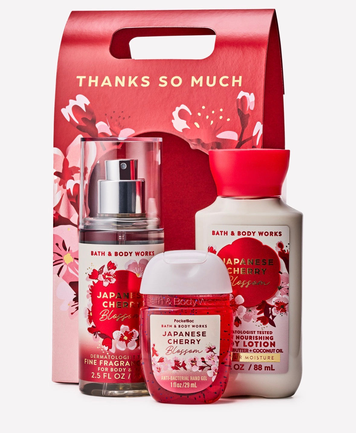 🌸 Bath & Body Works Japanese Cherry Blossom Mini Gift Set – 3 Piezas