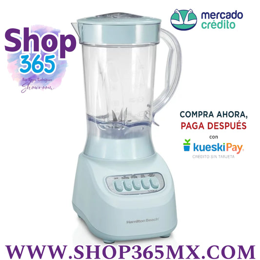 Hamilton Beach Licuadora para Batidos 48 oz. Tarro, 12 Funciones de Batido, Menta, Nuevo, 50182F