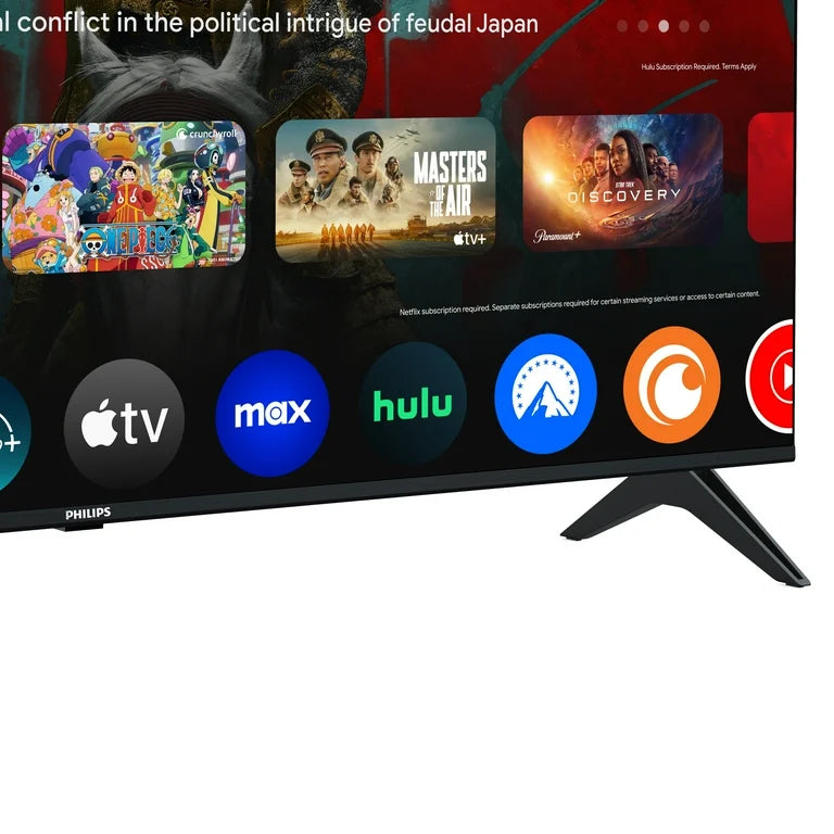 Televisor LED inteligente Philips de 55" Clase 4K Ultra HD (2160p) con Google (55PUL7552/F7)