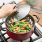 Juego de utensilios de cocina antiadherentes Tramontina Primaware de 18 piezas, rojo
