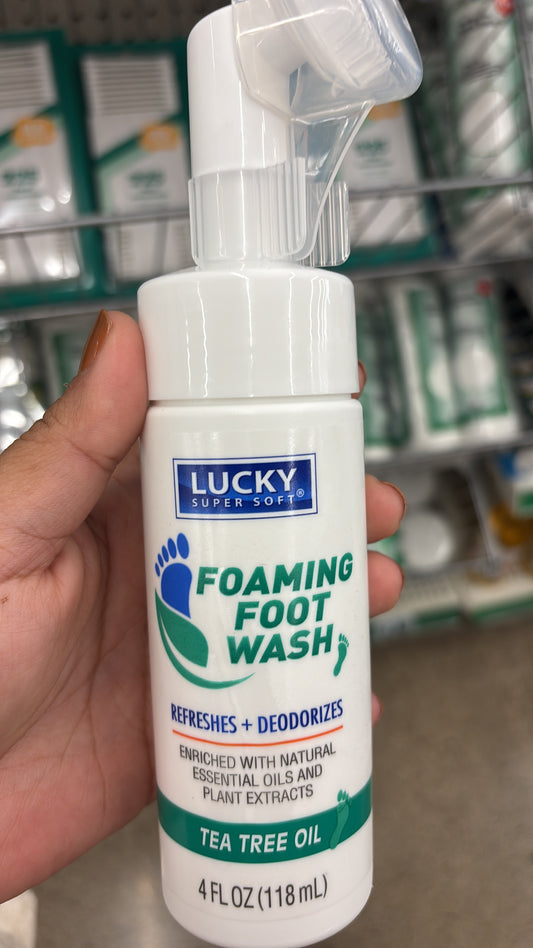 Lucky Foaming Foot Wash Refreshes + Deodorant