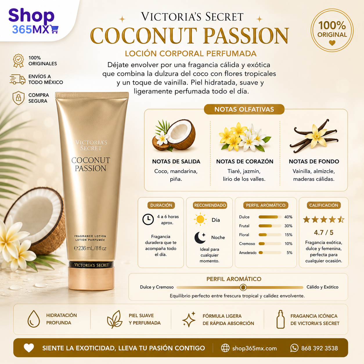 Body Lotion Coconut Passion Victoria’s Secret