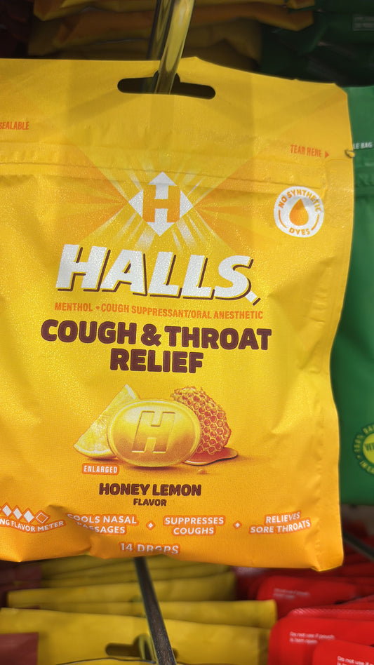 Halls cough & Throat Relief