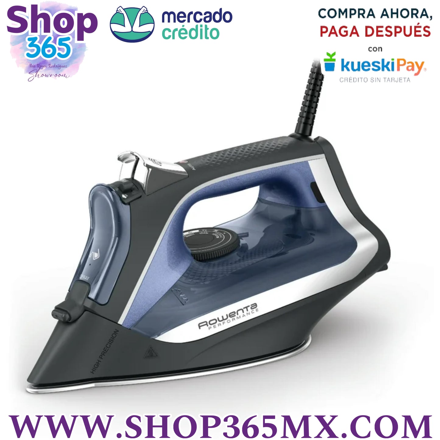 Rowenta Rendimiento Plancha de Vapor DW2350U3, Azul