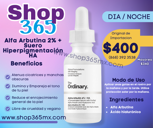 Alpha Arbutin 2% + HA HYPERPIGMENTACION THE ORDINARY