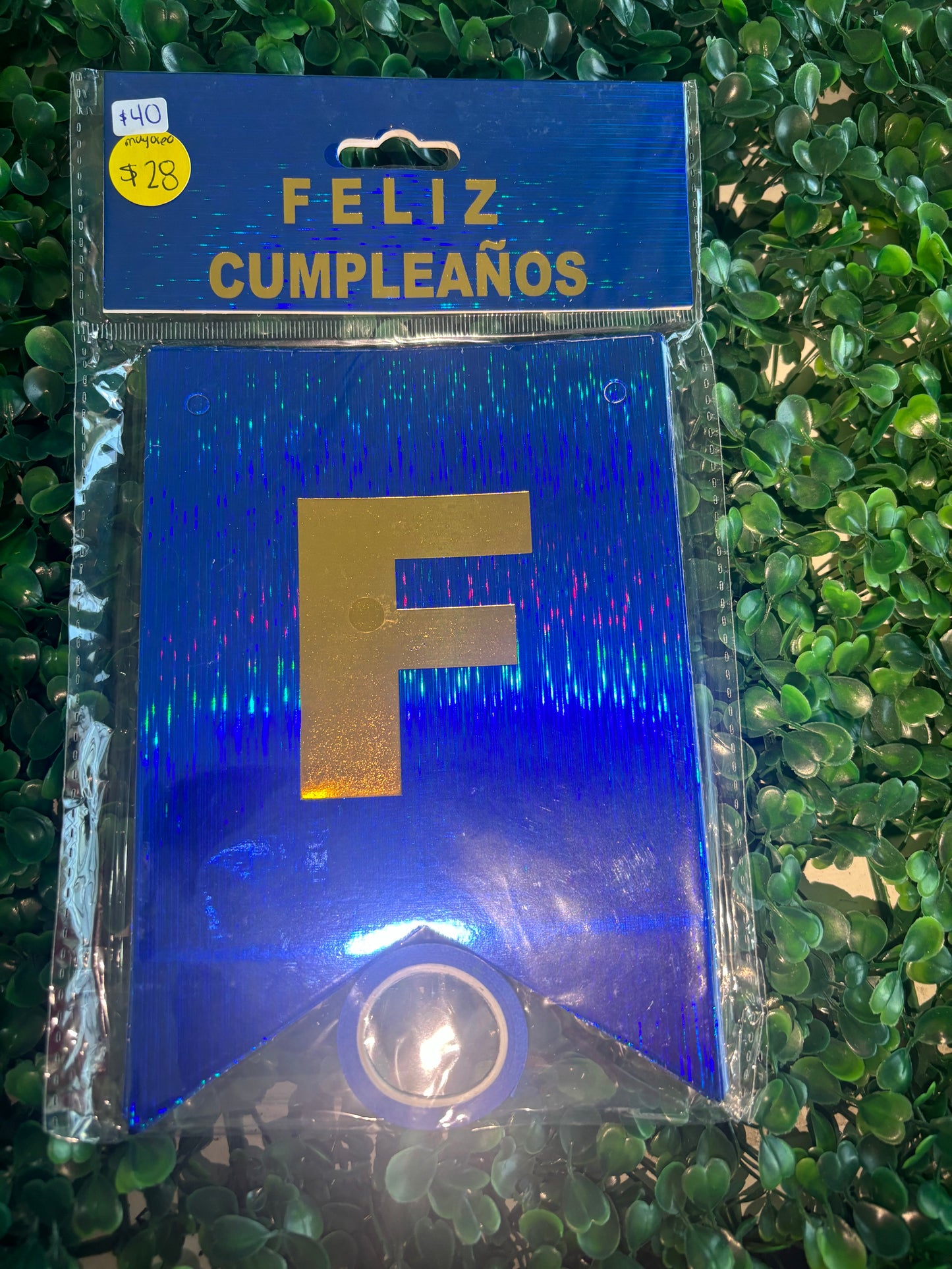 Letrero FELIZ CUMPLEAÑOS