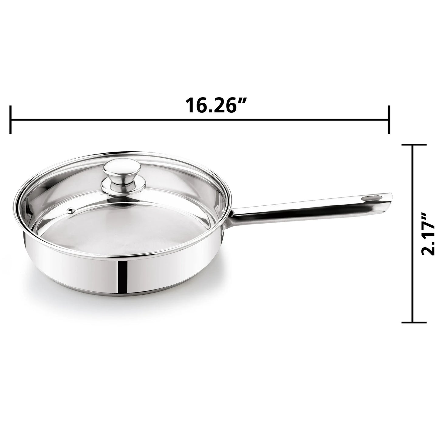 Mainstays Juego de Utensilios de Cocina y Sartenes de Acero Inoxidable Antiadherente de 10 Piezas