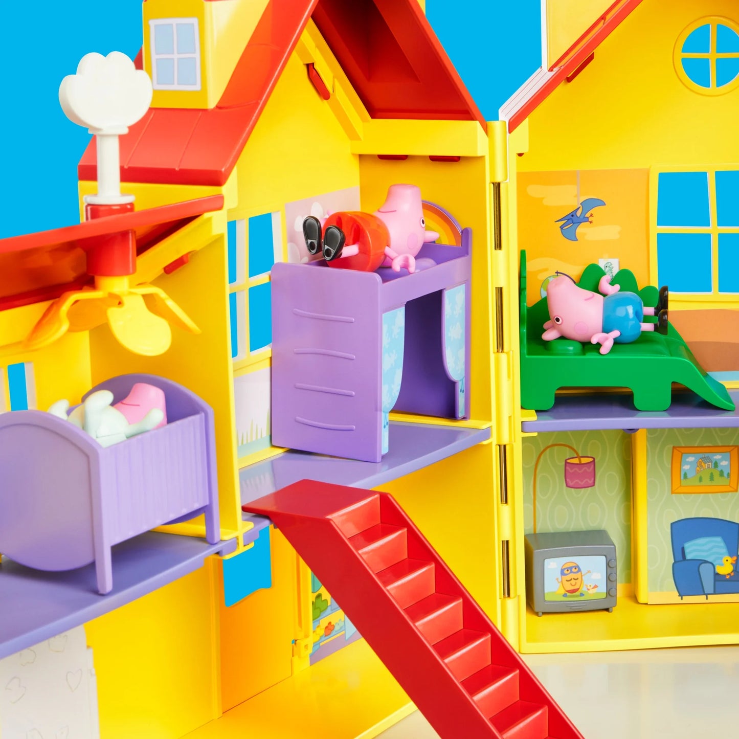 Peppa Pig Toys Casa Familiar Big de Peppa con Juegos para Bebés, Niñas y Niños, 3+