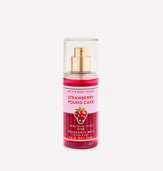 Bath & Body Works Strawberry Pound Cake Mini Mist 75 ml