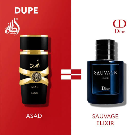 Set Lattafa Asad + Yara 5 pzas 30ml c/u