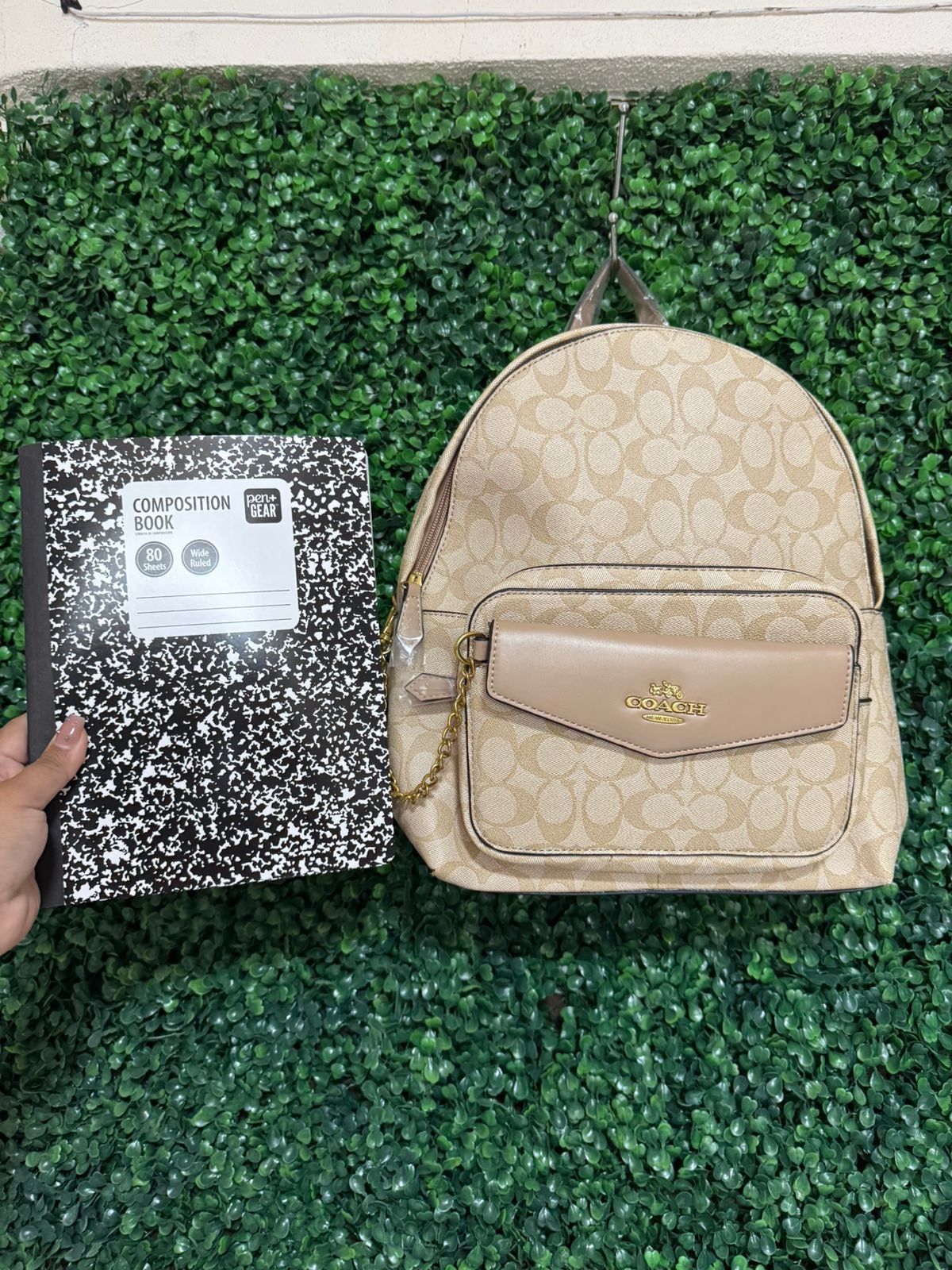 Mochila Coach Beige