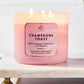 Vela Champagne Toast 3 Mechas Bath & Body Works White Barn – 14.5 oz / 411 g