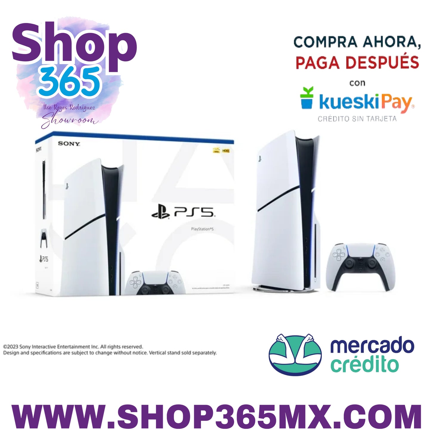 Consola de disco Sony PlayStation 5 (PS5) delgada