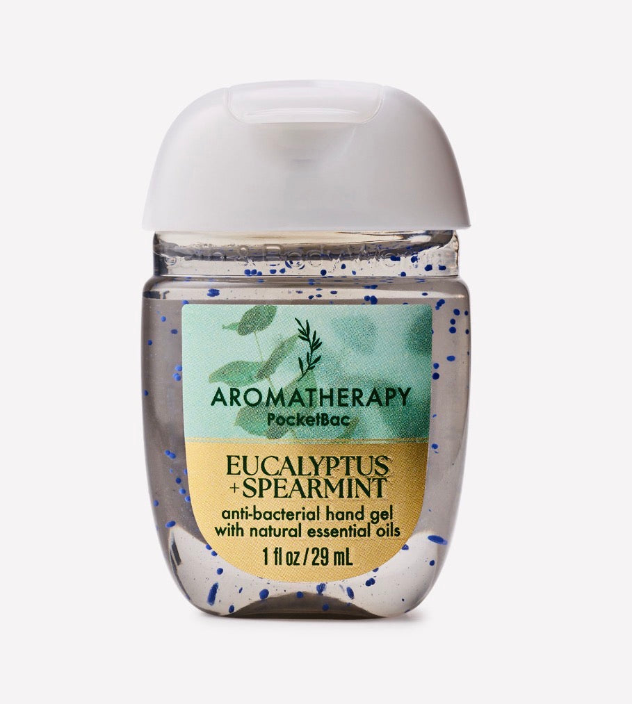 Gel Antibacterial Eucalyptus Spearmint PocketBac Bath & Body Works 29 ml