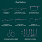 Tramontina Ceramaware 20-Piece Ceramic Nonstick Cookware Set , Green
