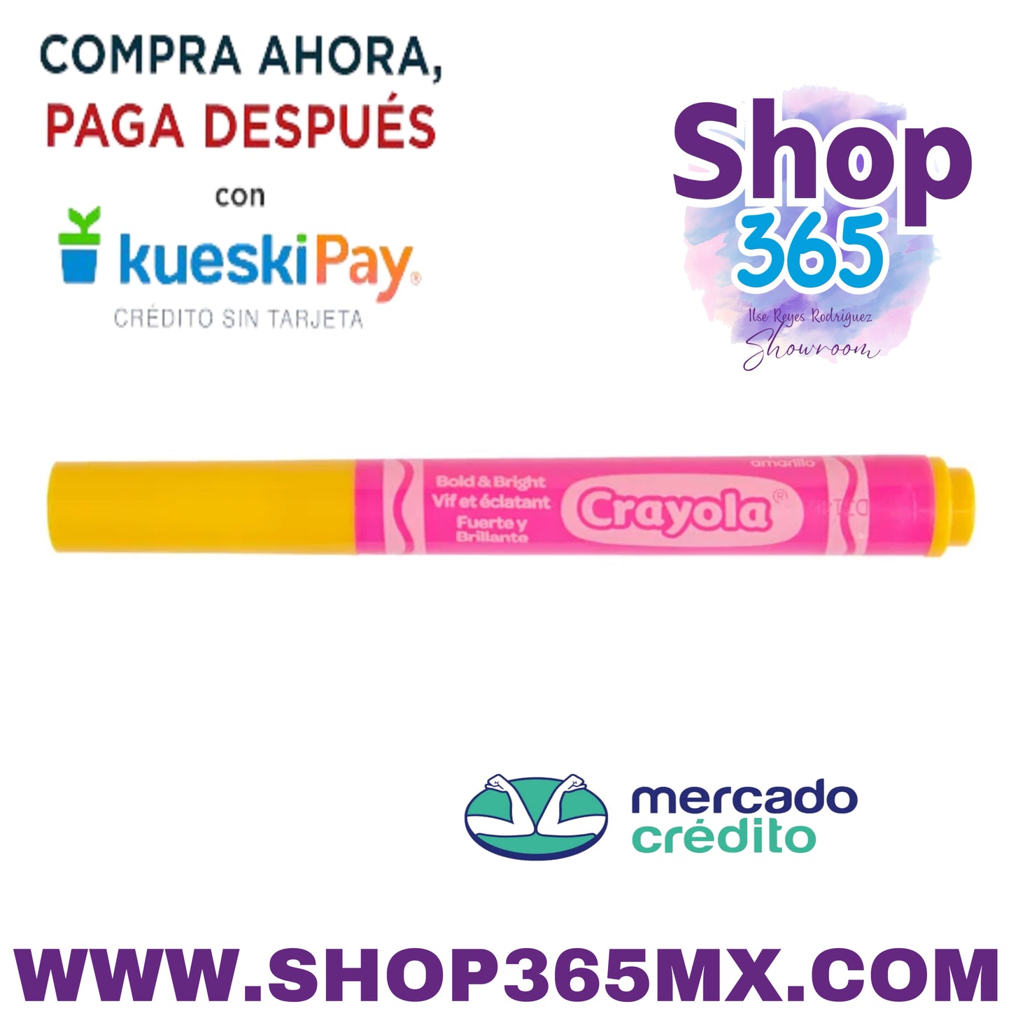 Marcadores lavables Crayola Bold & Bright, línea ancha, suministros para libros para colorear, 10 unidades