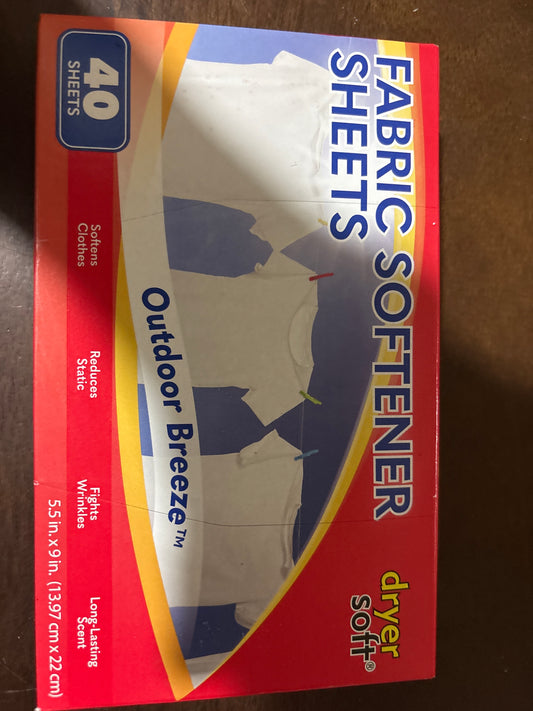 Fábric Softwner Sheets