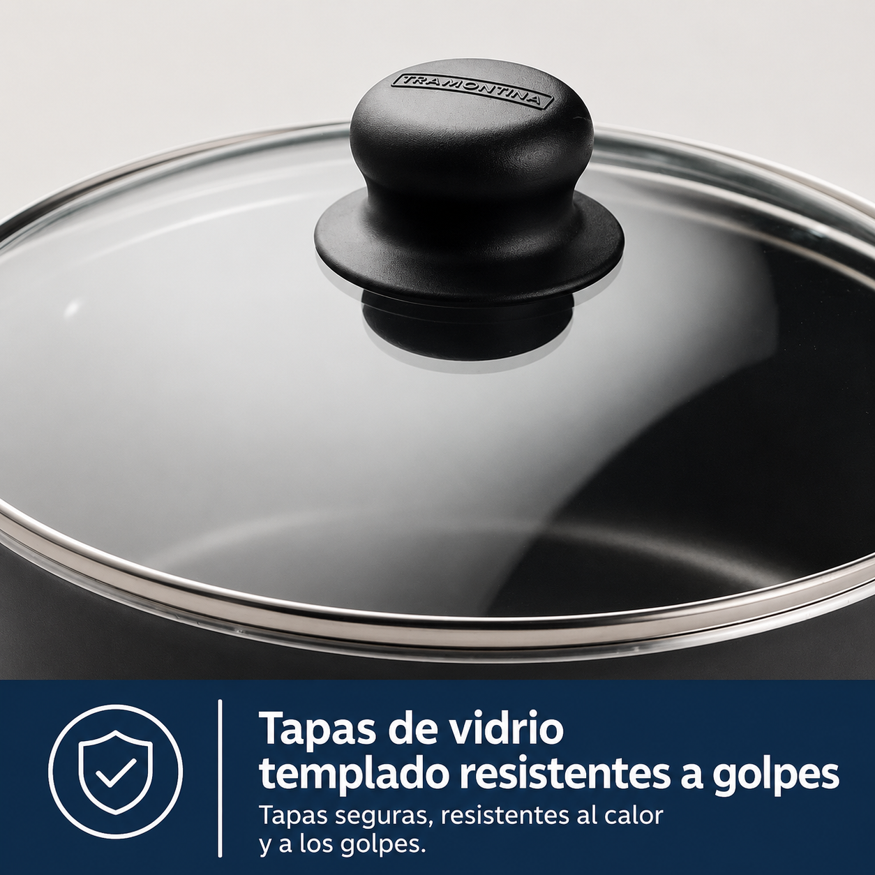 Juego de utensilios de cocina antiadherentes Tramontina Primaware de 18 piezas, negro